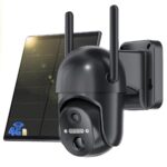 NUASI 4G LTE Überwachungskamera Aussen mit Akku & Solarpanel – Kabellos IP66 wasserdicht