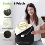 AUVON Orthopädisches Sitzkissen mit U-Form & Loch – Steißbeinentlastung für Büro & Auto – Bild 6
