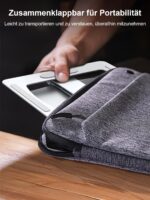 CIRYCASE Laptop Ständer höhenverstellbar – Ergonomischer Aluminium Stand für MacBook & Notebooks 10-16 Zoll – Bild 6