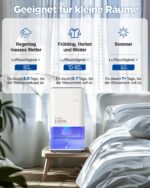 Heelay Luftentfeuchter 1200ml – Energiesparend & Ultra Leise für Schlafzimmer & Bad – Bild 4