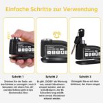 ZELENY Bremsscheibenschloss mit 110dB Alarm – Diebstahlsicherung für Motorrad & Fahrrad – Bild 4