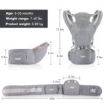 Kisdream 9-in-1 Babytrage mit ergonomischem M-Sitz – Für Babys 3–36 Monate – Bild 2