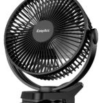 EasyAcc 10000mAh Clip-Ventilator 20cm – 37h Laufzeit mit Powerbank-Funktion & 5 Geschwindigkeiten