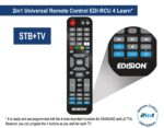 EDISION Proton S2 Plus Full HD Satelliten Receiver DVB-S2 – FTA Receiver mit 2in1 Fernbedienung – Bild 5