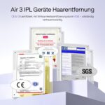 Ulike Air 3 IPL Haarentfernungsgerät mit Saphir-Eiskühlung – schmerzfrei & langanhaltend – Bild 9