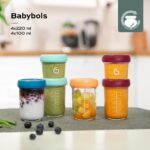 Babymoov Babybols Glassbehaelter Set – 8er Aufbewahrung & Gefrierboxen fuer Babybrei – Bild 3