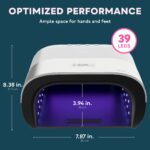 SUNUV UV LED-Nagellampe – Professionelle Gellampe mit 39 LEDs & Sensor für Zuhause – Bild 2