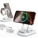 Mukiya 3-in-1 MagSafe Ladestation – iPhone, Apple Watch & AirPods gleichzeitig laden
