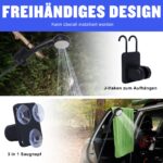 Spopal Campingdusche 6000mAh mit Pumpe & Temperaturanzeige – Tragbare Dusche für Outdoor – Bild 7