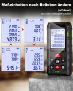Charcity Laser Entfernungsmesser 60m – Dual-Level IP54 wasserdicht für Innen & Aussen – Bild 5