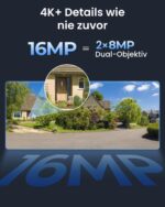 Reolink Duo 3 PoE 16MP Dual-Objektiv Überwachungskamera – 180° Panorama mit Farb-Nachtsicht – Bild 3