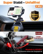 YRU Auto-Handyhalterung mit Vakuumsaugnapf & 360° Drehbar – Wackelfrei für iPhone & Samsung – Bild 6