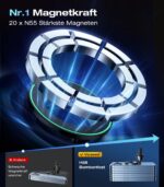 VICSEED Vollmetall MagSafe Autohalterung – Lüftungsmontage mit 26x N55 Magneten für iPhone & Samsung – Bild 2
