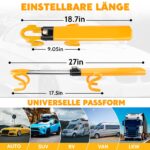 Tevlaphee Lenkradkralle mit Doppelstangen-Design – Diebstahlsicherung für Auto, SUV & Wohnmobil – Bild 2