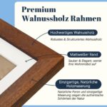 Eptusmey Frameo Digitaler Bilderrahmen 10.1 Zoll WLAN – Walnussholz mit 32GB Speicher – Bild 2