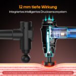 AERLANG Massagepistole mit Wärmefunktion – 3200 U/min, 7 Köpfe & 20 Stufen – Bild 6