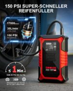 GOOLOO A3 Starthilfe Powerbank 3000A mit Luftkompressor 150PSI – Auto Jump Starter für 12V Fahrzeuge – Bild 3