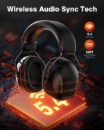 Doohoeek Bluetooth 6.0 Gehörschutzkopfhörer – 120h Akku & 30 dB Lärmschutz für Handwerk – Bild 9