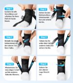 ZOELION Schnellschnür Knöchelbandage mit Auto-geformten Stabilisierungspads – Sprunggelenkstütze für Herren & Damen – Bild 8