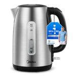 Midea Wasserkocher 1.7L Edelstahl – 2200W Schnellkochfunktion mit Trockenlaufschutz