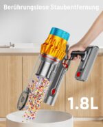 AIDTIPS T18 Akku Staubsauger 50 KPA – Kabellos mit 70 Min Laufzeit & Anti-Tangle-Bürste – Bild 6