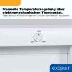 Exquisit GS512-040E Gefrierschrank 91 l – Kompakter Tiefkühlschrank mit 4-Sterne-Fach – Bild 4