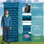FORRINX Isomatte 200x69 cm mit 9,5 cm Polsterung – Ultraleichte Campingmatte für Outdoor – Bild 3