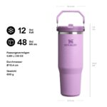 STANLEY 1913 IceFlow Flip Straw Tumbler 0.89L – Isolierflasche mit Strohhalm für 12+ Stunden Kühlung – Bild 2