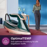 Philips Azur 8000 Dampfbügeleisen – 70 g/min & 240 g Turbo-Dampf mit OptimalTEMP – Bild 5