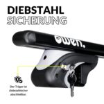 Owen 5.0 Dachträger 120cm für offene Reling – Alu Relingträger 90kg abschließbar – Bild 6