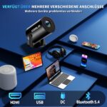 coolid Mini Beamer 4K – Tragbarer Projektor mit WiFi 6, Bluetooth 5.4 & 1400 Lumen – Bild 6