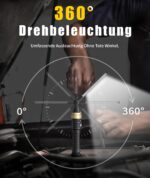 HOTLIGH LED Werkstattlampe 1200 Lumen – 360° drehbar mit 5000 mAh Akku & Powerbank – Bild 2