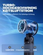 Diveblues Tragbarer Turbo Handventilator 9m/s – 3-in-1 Ventilator mit 12h Akku – Bild 3