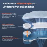 Tech Love Hallux Valgus Korrektur Schiene mit Kältepad – 3-Winkel Fussortheese für Damen & Herren – Bild 3