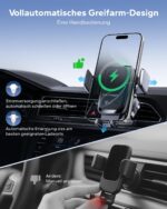 KPON 15W Qi Handyhalterung Auto mit Ladefunktion – Wireless Charger für iPhone & Samsung – Bild 3
