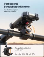 JOYROOM Fahrrad Handyhalterung mit automatischer Sperre – Universal Lenkerhalter für Smartphones 4,7–7 Zoll – Bild 5