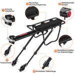 ZOOYAUE Gepäckträger Mountainbike 24-29 Zoll – Aluminiumlegierung bis 100 kg Tragkraft – Bild 2