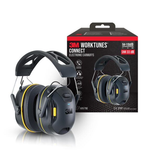3M WorkTunes Connect – Kapselgehörschutz mit Bluetooth & Musikstreaming