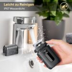 Brightup Elektrorasierer Herren mit Präzisions-Trimmer – 150 Min. Akku & USB-C Ladung – Bild 6