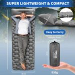 HiiPeak Isomatte Ultraleicht 198x70 cm – Aufblasbare Camping-Matratze mit Kopfkissen & Fussspumpe – Bild 2