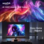 wowlink W210 Mini Beamer 4K – Tragbarer Projektor mit WiFi 6 & Ultrakurzfokus – Bild 4
