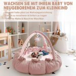 Mallify 5-in-1 Baby Spielbogen mit 6 Spielzeugen – Wandelbare Spielmatte für 0-6 Monate – Bild 3