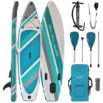ALPIDEX SUP Board 320x76x15cm bis 200kg – Aufblasbares Stand-Up-Paddling Set für Anfänger