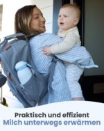 GROWNSY Tragbarer Flaschenwärmer 600ml – Schnellheizender Babyflaschenwärmer mit 10000mAh Akku – Bild 7