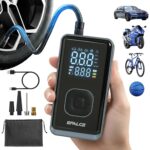 efalce Akku Luftkompressor 150PSI – Wiederaufladbar mit TrueGauge für Auto & Fahrrad