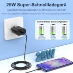 DiHines 25W USB-C Ladegerät 2er-Pack mit 3M Kabel – Samsung Galaxy Schnellladeset – Bild 2