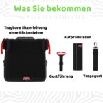 BubbleBum Teleport Reise-Kindersitzerhöhung i-Size R129 – Faltbar & Tragbar für Kinder 5-12 Jahre – Bild 9
