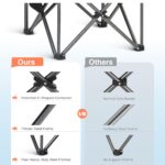 HIGH POINT SPORTS XXL Campingstuhl Faltbar bis 200kg – Gepolsterter Klappstuhl mit Getränkehaltern – Bild 5