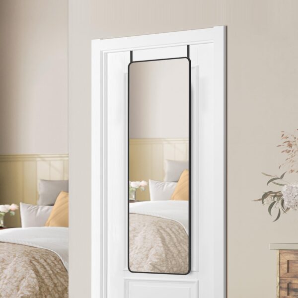 SONGMICS Ganzkörperspiegel 120 x 40 cm – Wandspiegel mit Aluminiumrahmen, Hartglas & Sicherheitsfolie