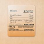 Omega D3 K2 Kapseln hochdosiert – Premium Fischöl mit EPA & DHA für Herz, Knochen & Immunsystem – Bild 6